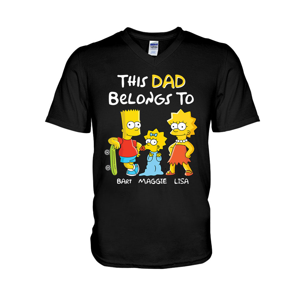 This Dad Belongs To - Personalized Father T-shirt and Hoodie