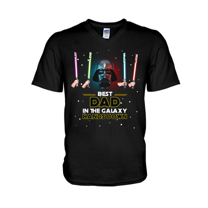 Best Dad In The Galaxy - Personalized The Force T-shirt and Hoodie