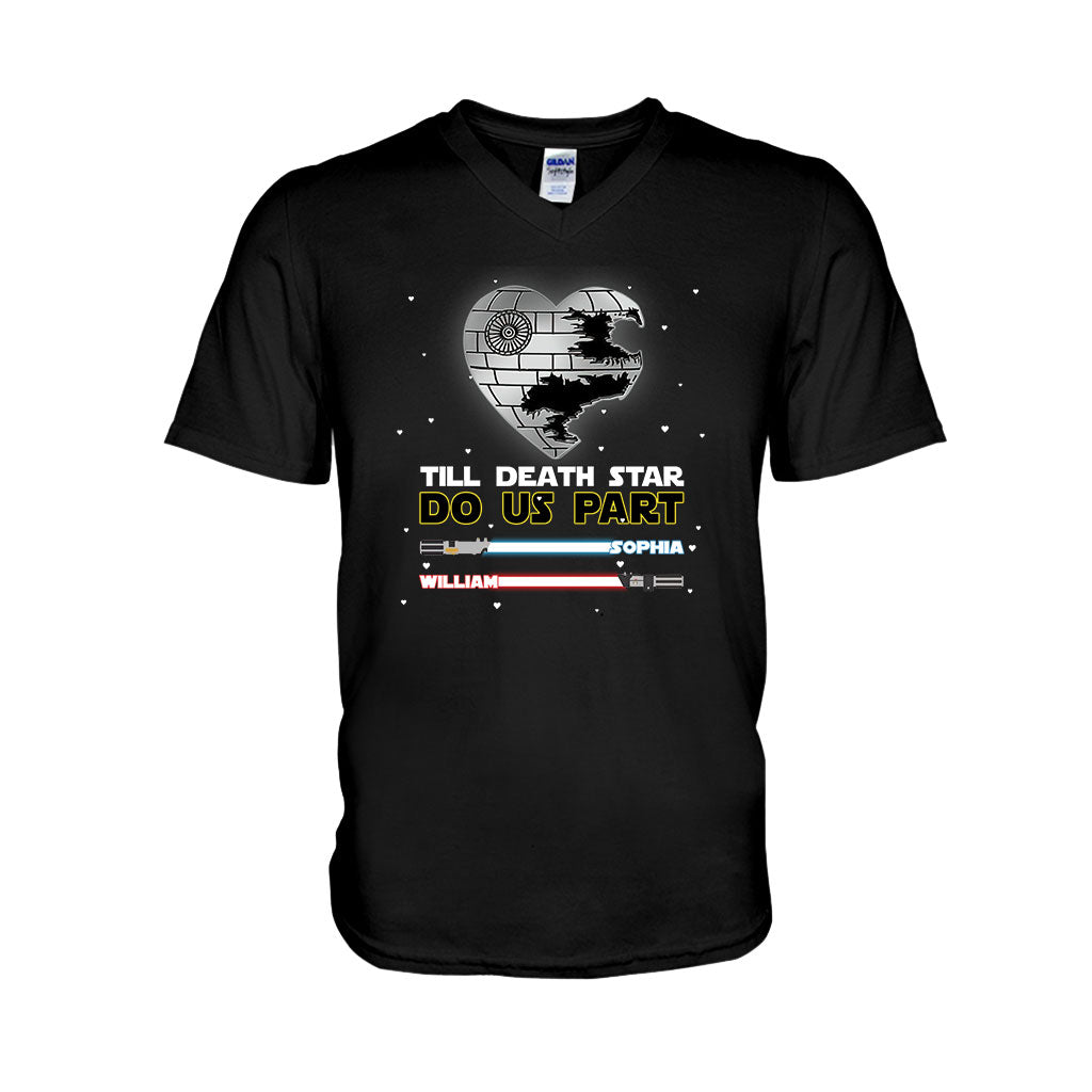 Till Death Star Do Us Part - Personalized Couple The Force T-shirt and Hoodie