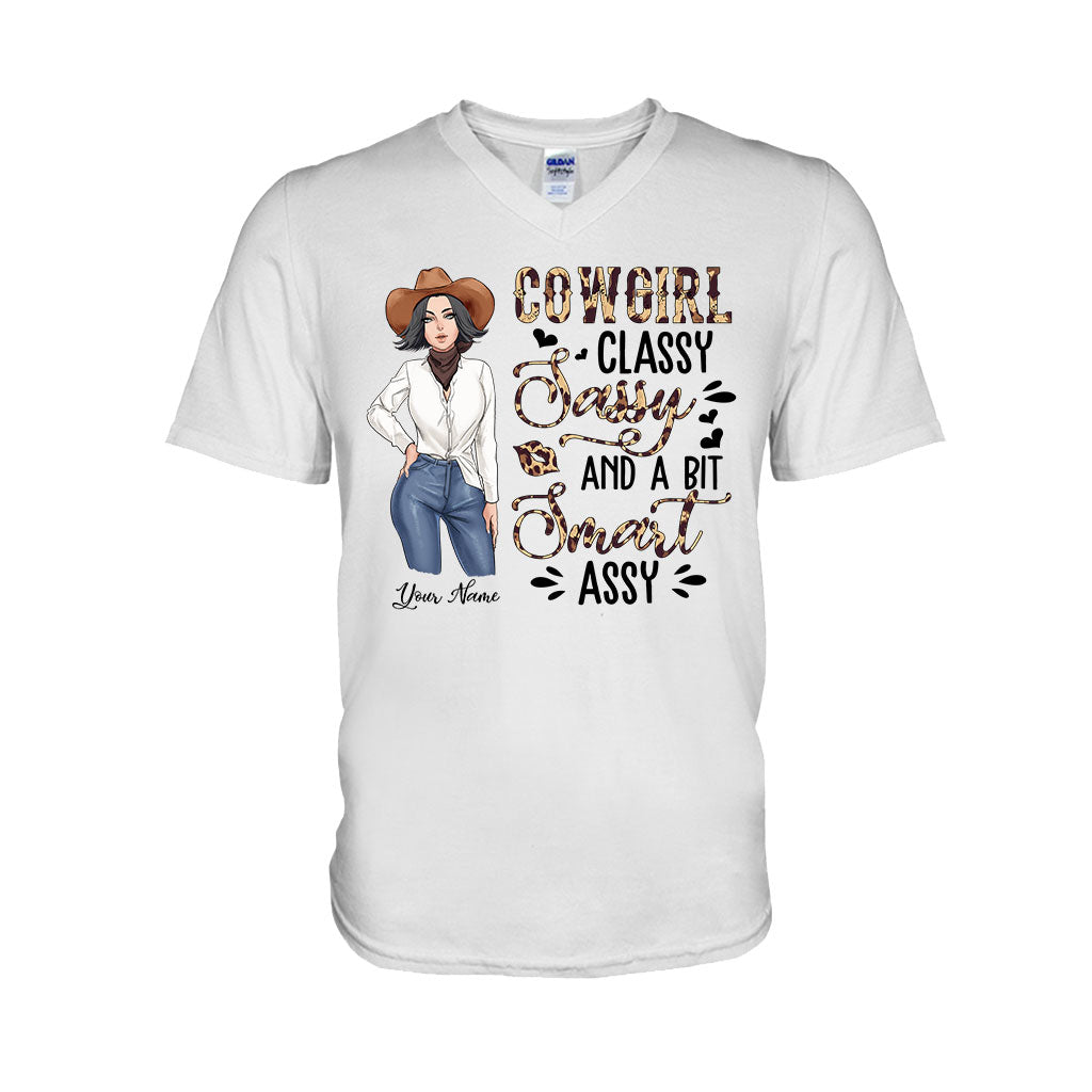 Classy Sassy And A Bit Smart Assy Cowgirl - Personalized Country Girl T-shirt and Hoodie