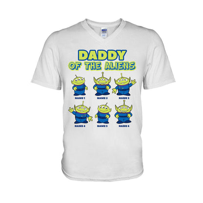 Daddy Of The Aliens - Personalized Father's Day T-shirt and Hoodie