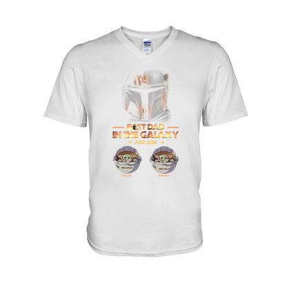 Best Dad In The Galaxy Father's Day - Personalized The Force T-shirt and Hoodie