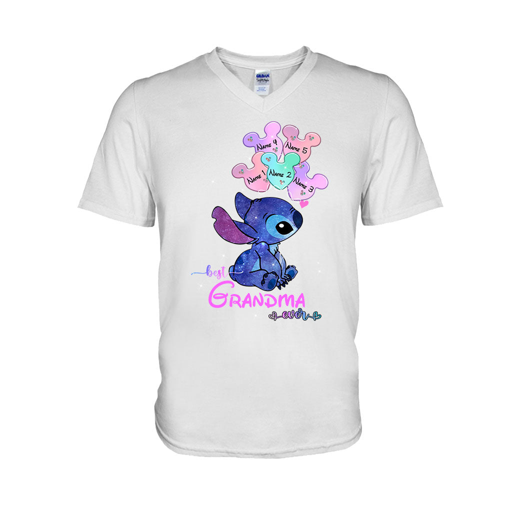 Best Grandma Ever - Personalized Mother's Day Ohana T-shirt and Hoodie