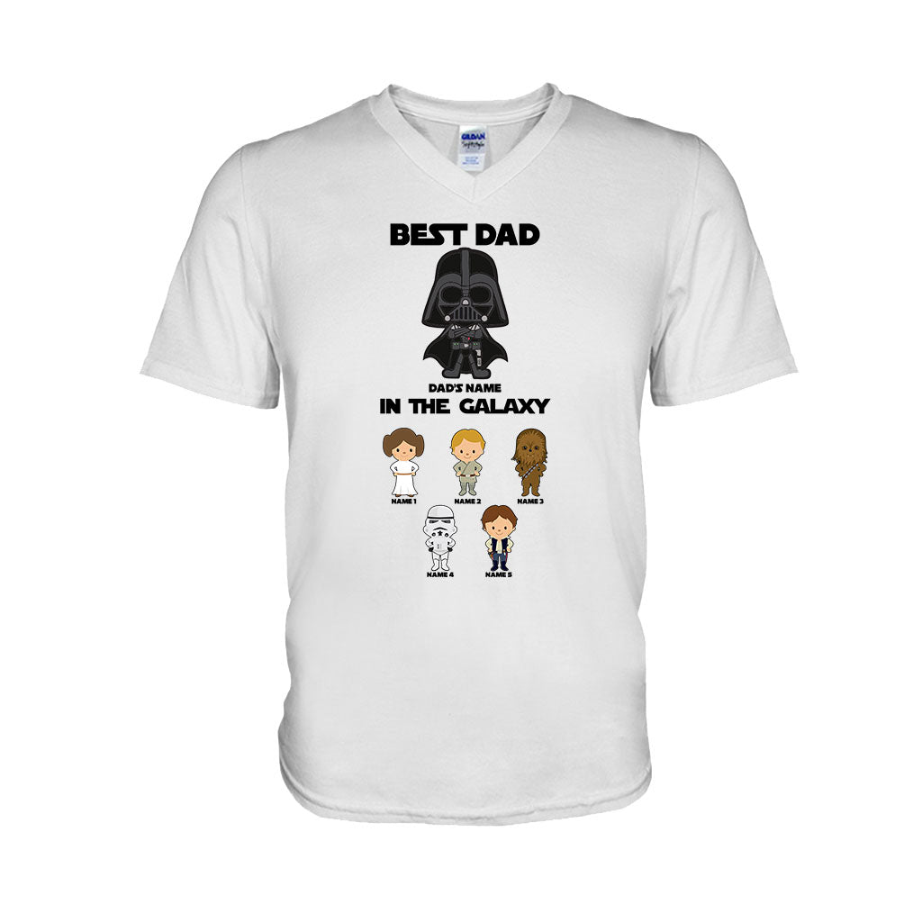 Best Dad In The Galaxy - Personalized Father's Day The Force T-shirt and Hoodie