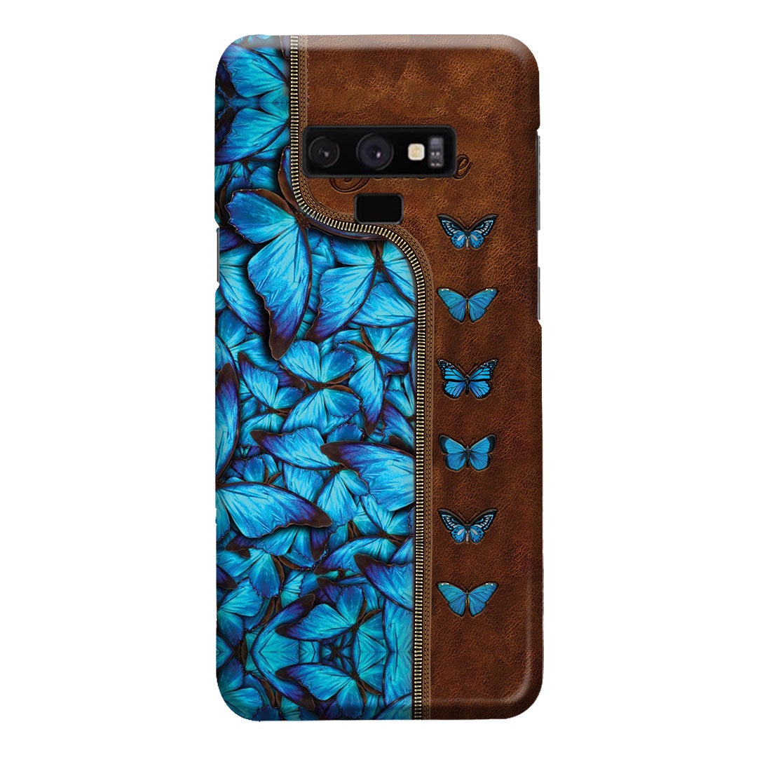 Butterfly Leather Pattern Print Phone Case