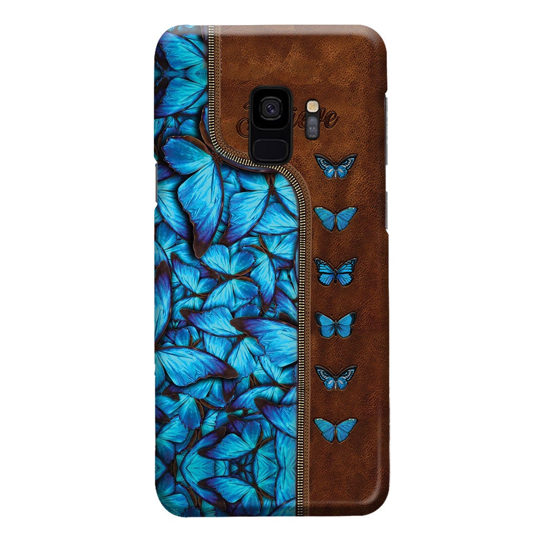 Butterfly Leather Pattern Print Phone Case