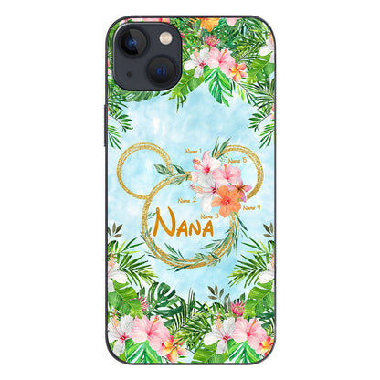 Tropical Mouse Ears Nana - Personalized Grandma Phone Case