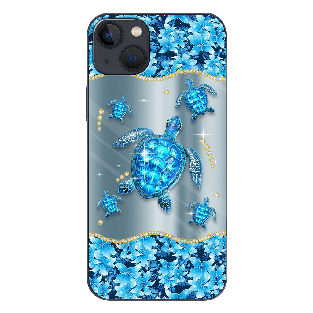 Blue Sea - Personalized Turtle Phone Case