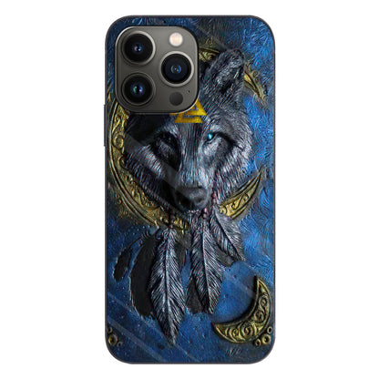 Viking Wolf - Phone Case With 3D Pattern Print