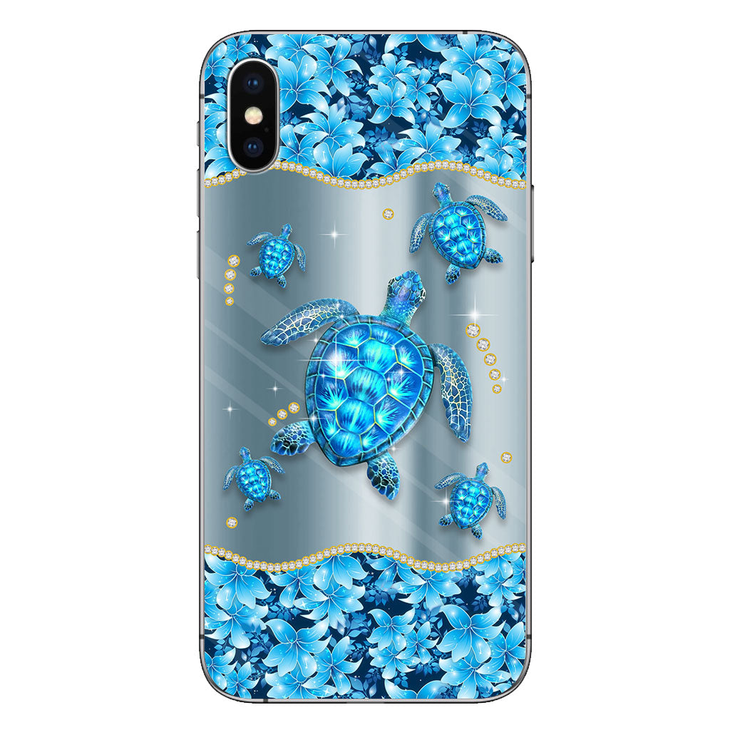 Blue Sea - Personalized Turtle Phone Case