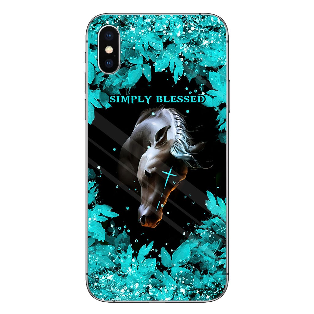 This Girl Runs On Jesus And Horses - Personalized Phone Case