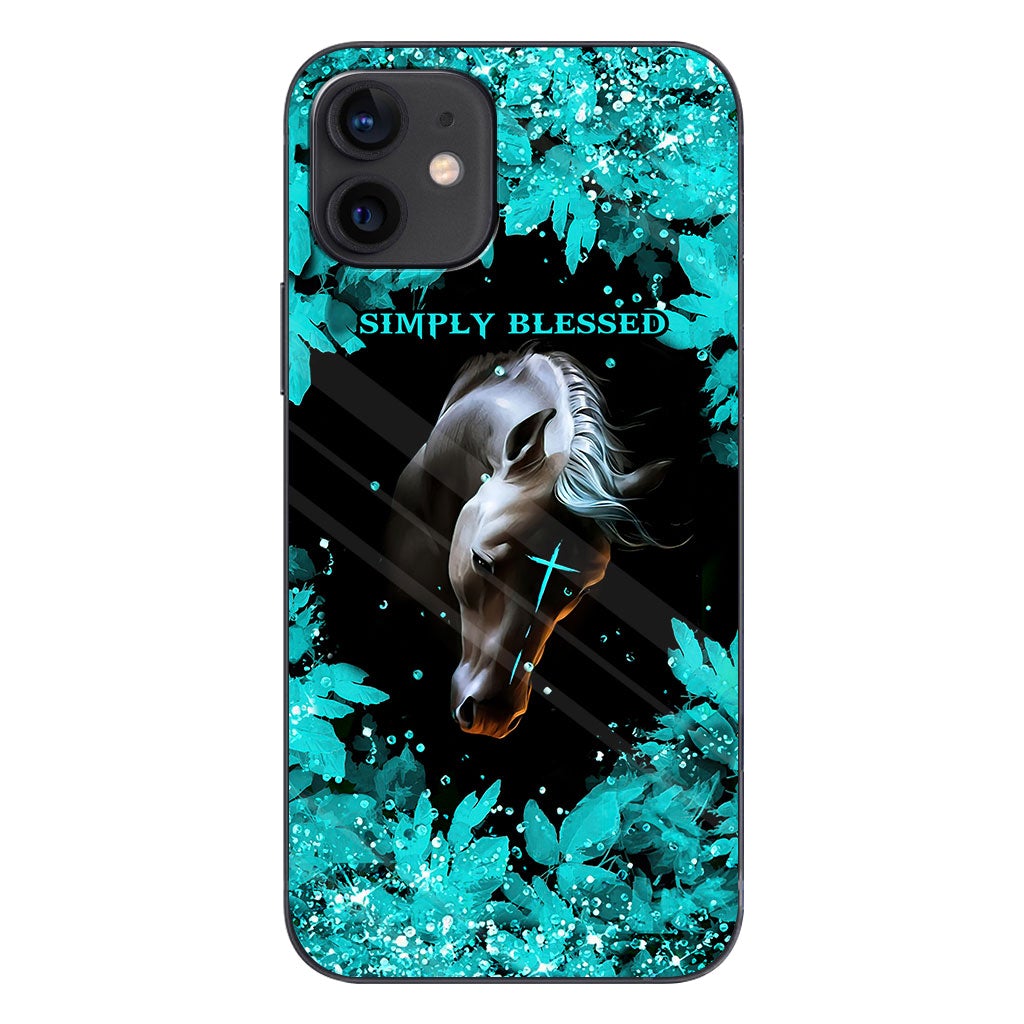 This Girl Runs On Jesus And Horses - Personalized Phone Case