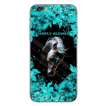 This Girl Runs On Jesus And Horses - Personalized Phone Case