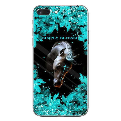 This Girl Runs On Jesus And Horses - Personalized Phone Case