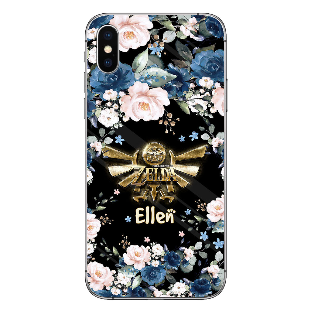 Blue Roses Legend Wings - Personalized The Hero's Legend Phone Case