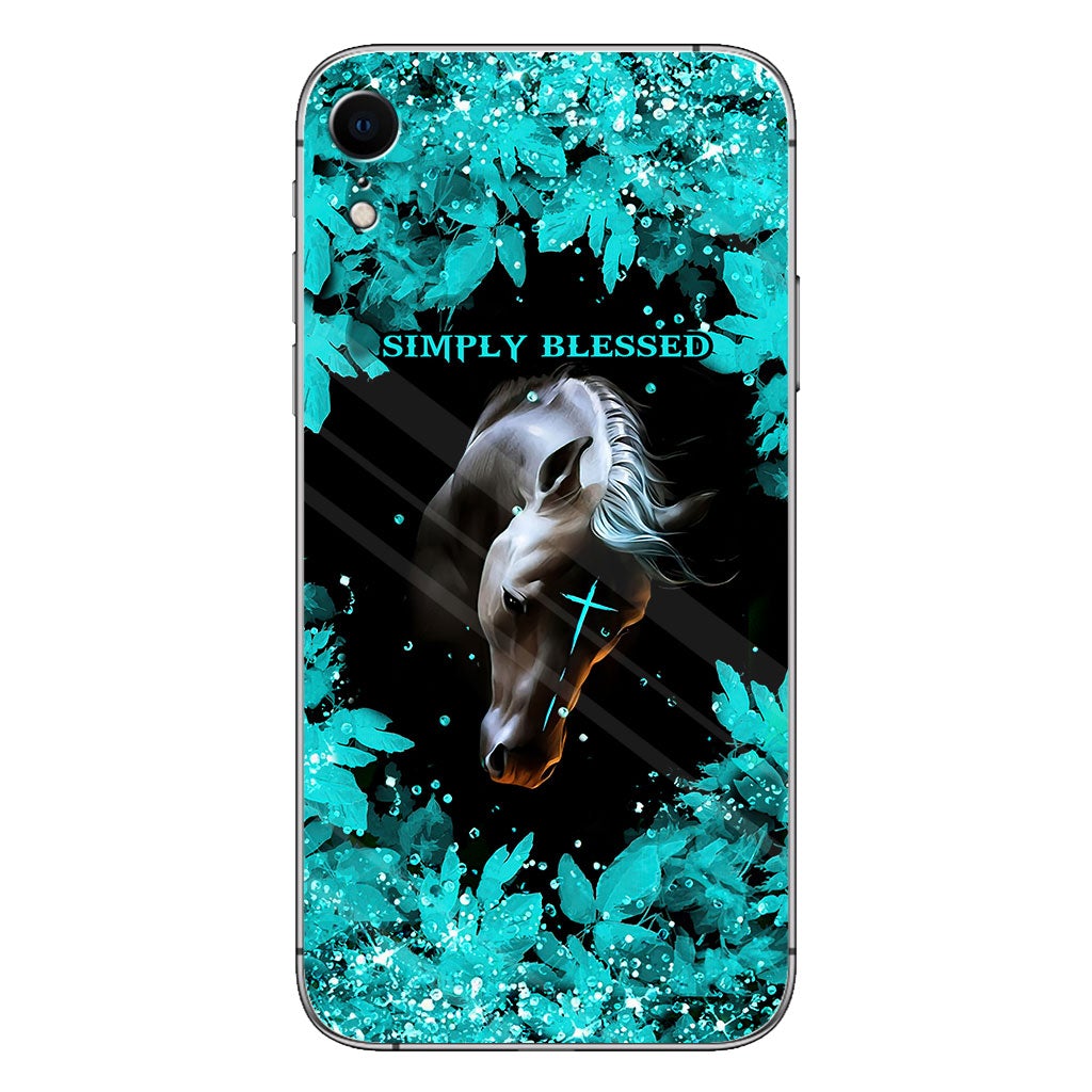 This Girl Runs On Jesus And Horses - Personalized Phone Case