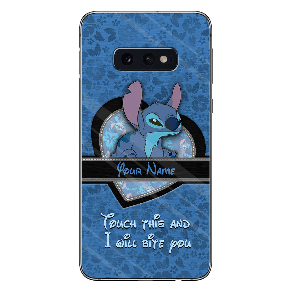 Touch This And I Will Bite You - Personalized Ohana Phone Case