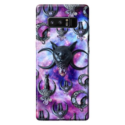 Black Cat And Moon 3D Pattern Printed Phone Case