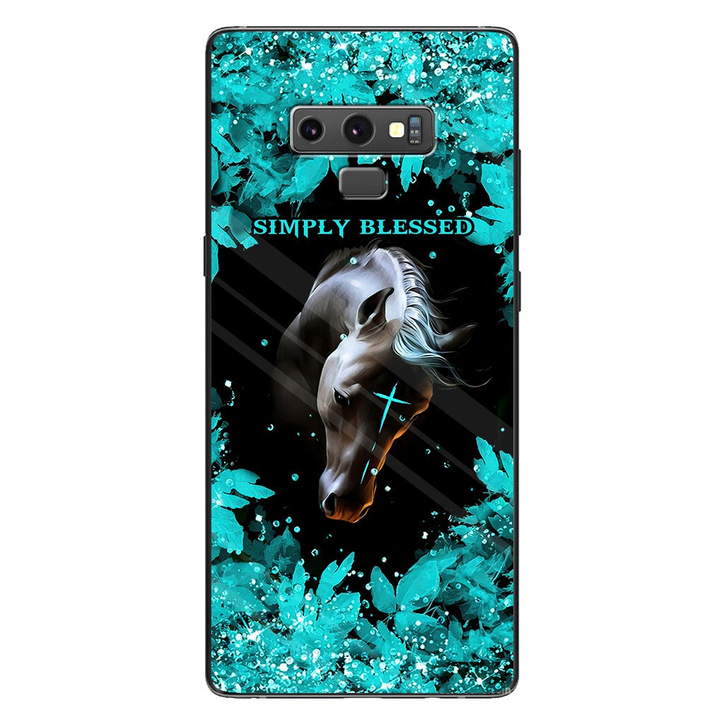 This Girl Runs On Jesus And Horses - Personalized Phone Case