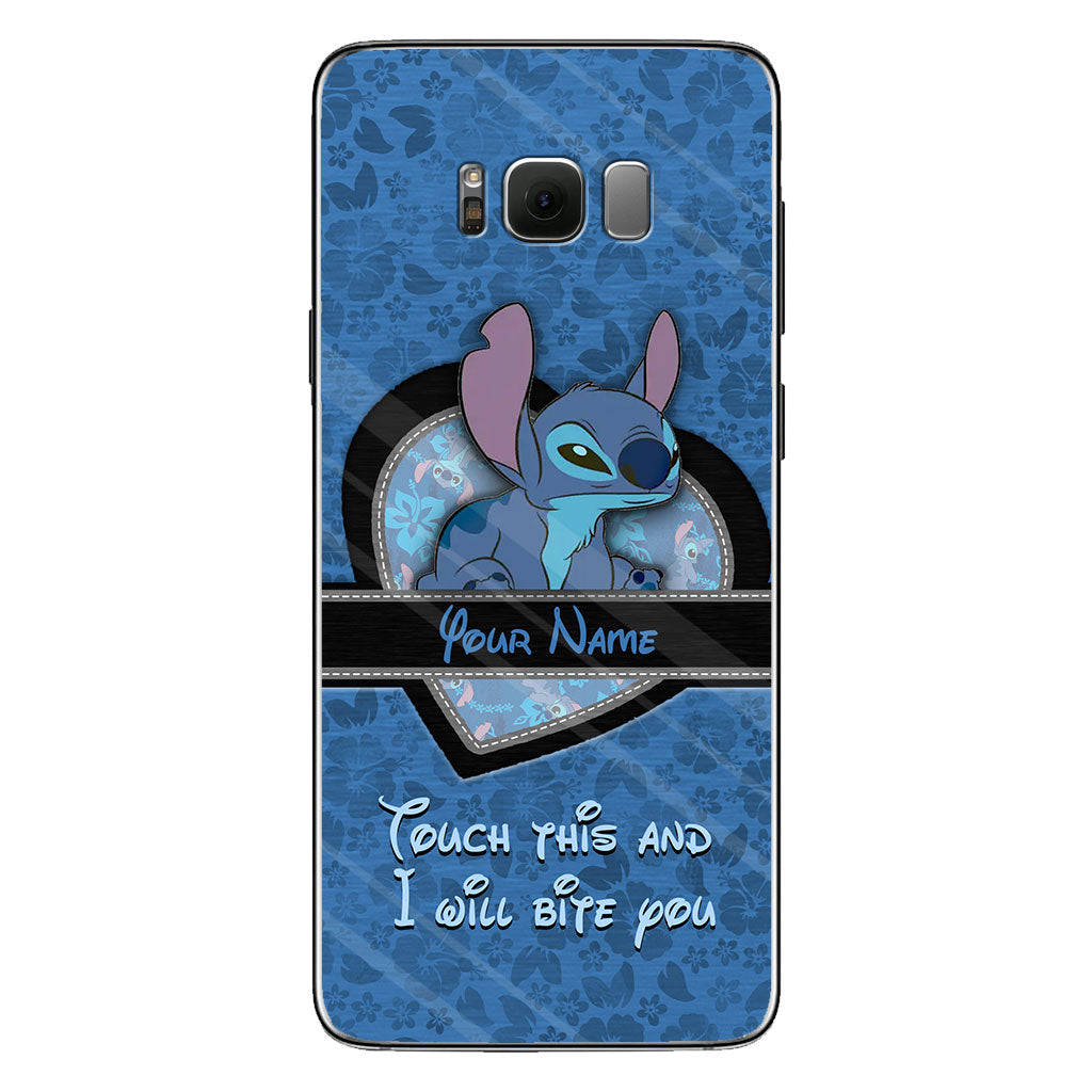 Touch This And I Will Bite You - Personalized Ohana Phone Case