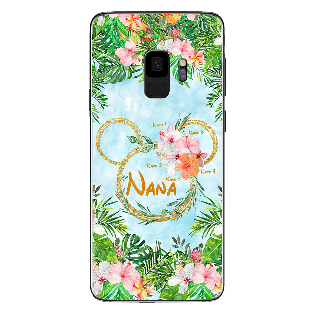 Tropical Mouse Ears Nana - Personalized Grandma Phone Case