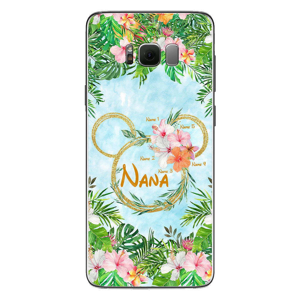 Tropical Mouse Ears Nana - Personalized Grandma Phone Case