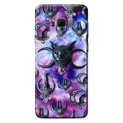 Black Cat And Moon 3D Pattern Printed Phone Case