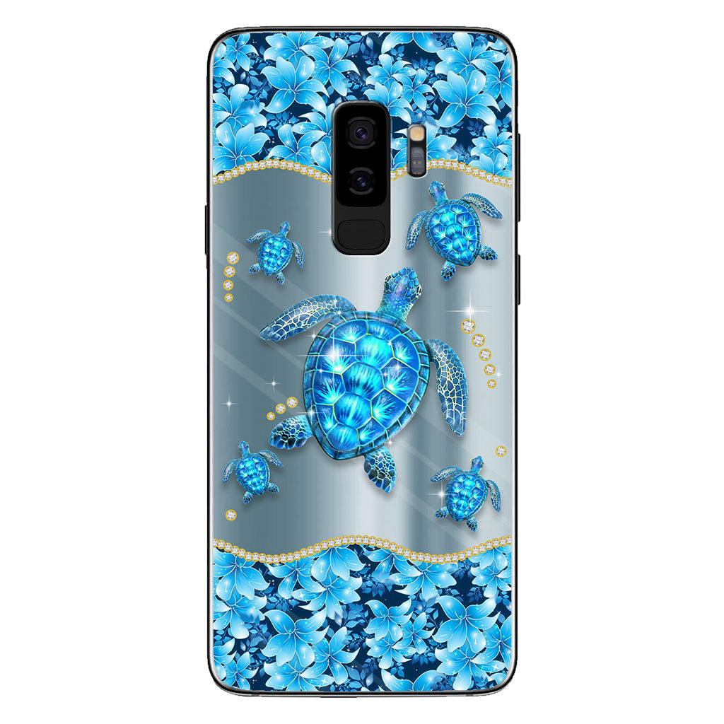 Blue Sea - Personalized Turtle Phone Case