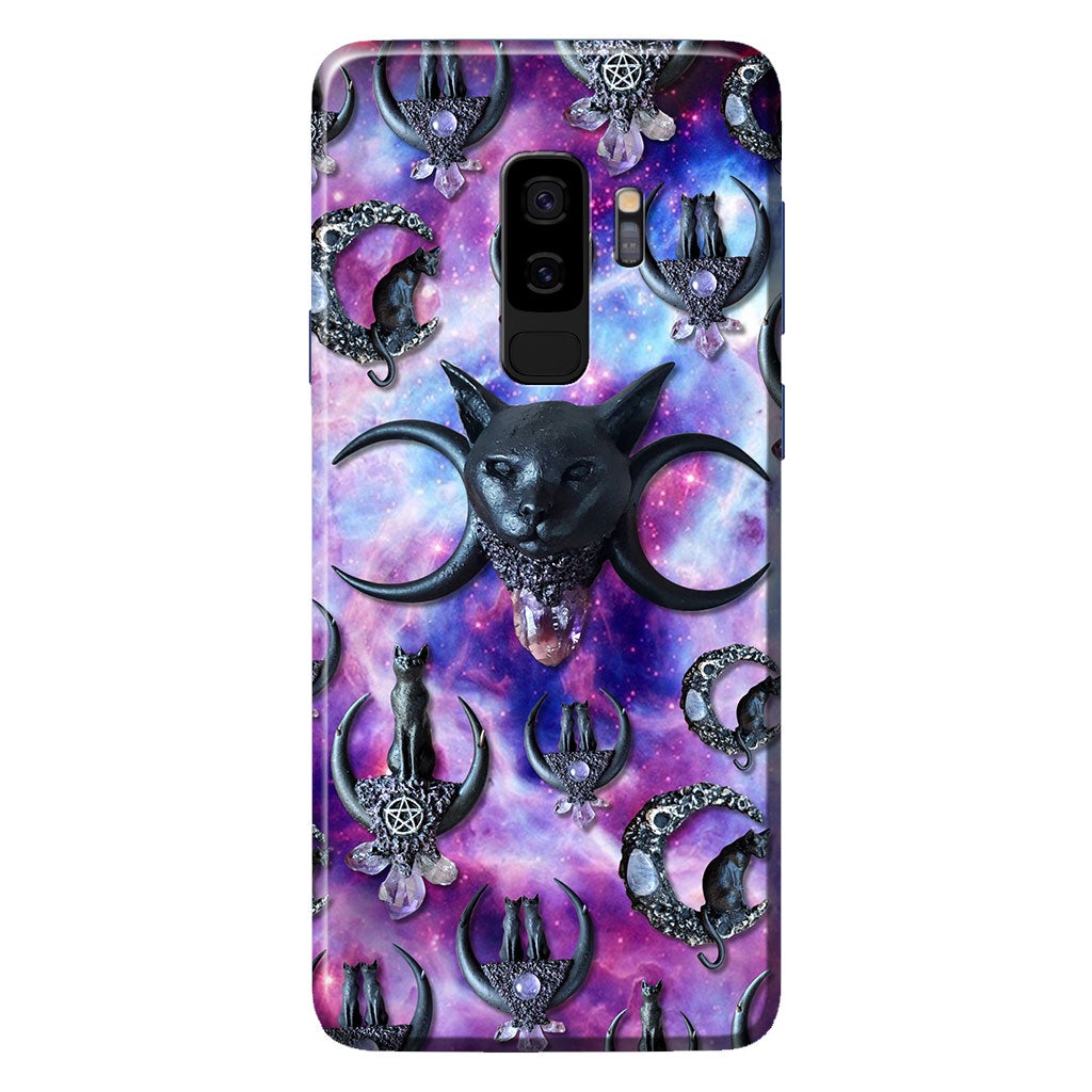 Black Cat And Moon 3D Pattern Printed Phone Case